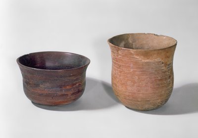 Two Campaniform Vases by Prehistoric
